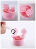 Small Portable Manual Rotary Contact Lens Cleaner, Contact Cleaning Box, Container Soaking Tool (4 Colors Available)