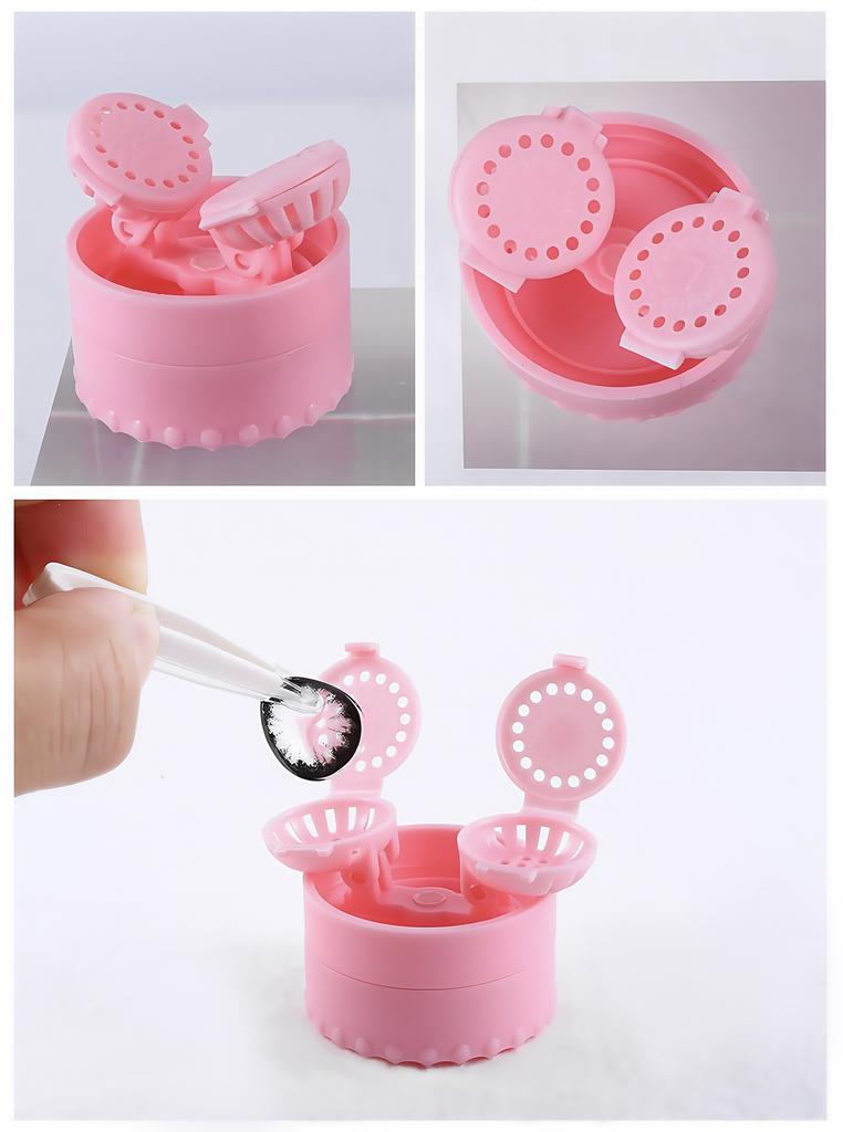 Small Portable Manual Rotary Contact Lens Cleaner, Contact Cleaning Box, Container Soaking Tool (4 Colors Available)