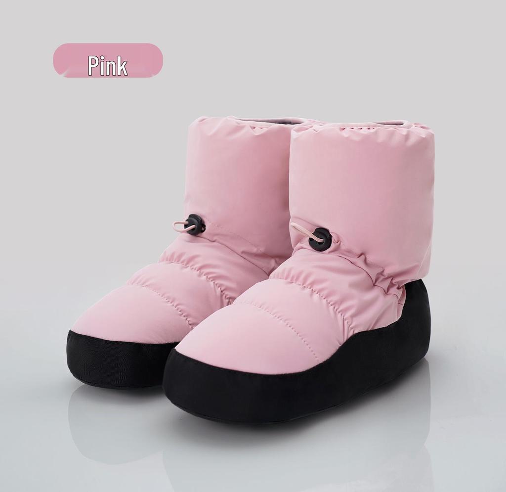 Women's Fleece Lined Ballet Warm-Up Boots - Autumn/Winter Practice Shoes for Dancers