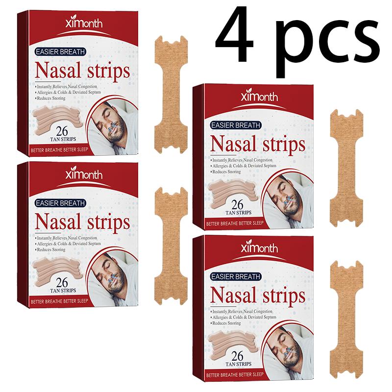 XIMONTH Nursing Nasal StripNighttime Sleeping ConditionDiscomfortOpen MouthSnoringSnoring Nursing Nasal Strip