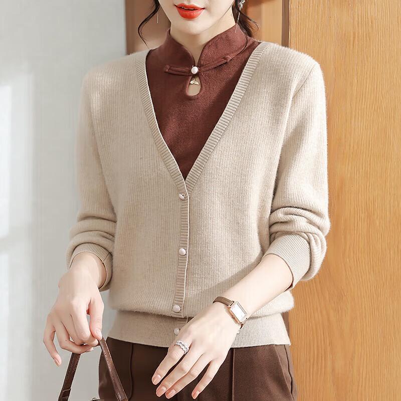 

XUEXI Women s 2024 Winter Lucky Red Fleece-Lined Sweater Top XL