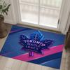 Toronto Maple Leafs Design Crystal Velvet Carpet Cozy Non?Slip Printed Rug For Bedroom Living Room Entrance