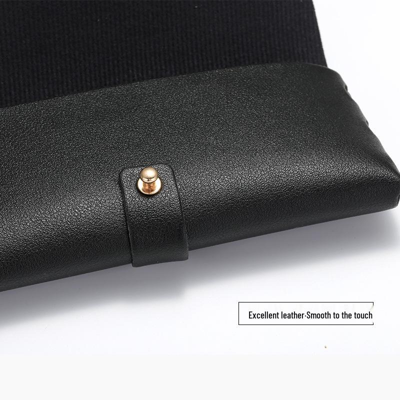 Ručně vyráběné kožené pouzdro na brýle s kroužkovou přezkou - Módní měkké pouzdro na brýle a sluneční brýle