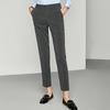 083 Women's Color-Spun Striped Professional Straight-Leg Slimming Suit Pants
