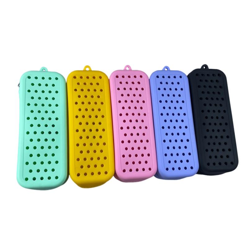 Portable Silicone Swim Goggle Case Perforated Breathable Eyeglasses Storage Bag Durable Swimming Goggles Protection Travel Use