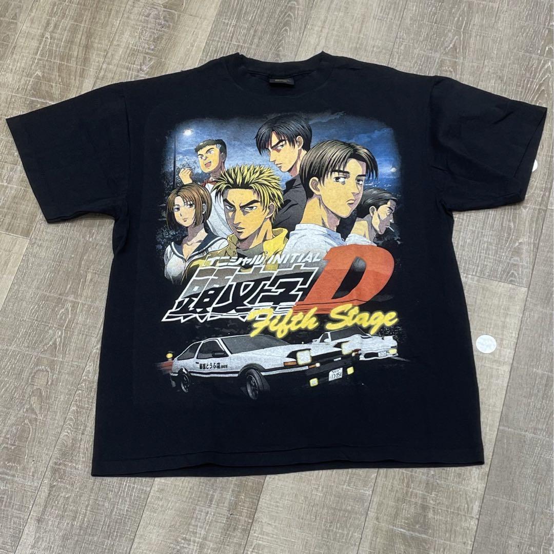 

[USED] Made in USA Initial D Anime T-Shirt Black L