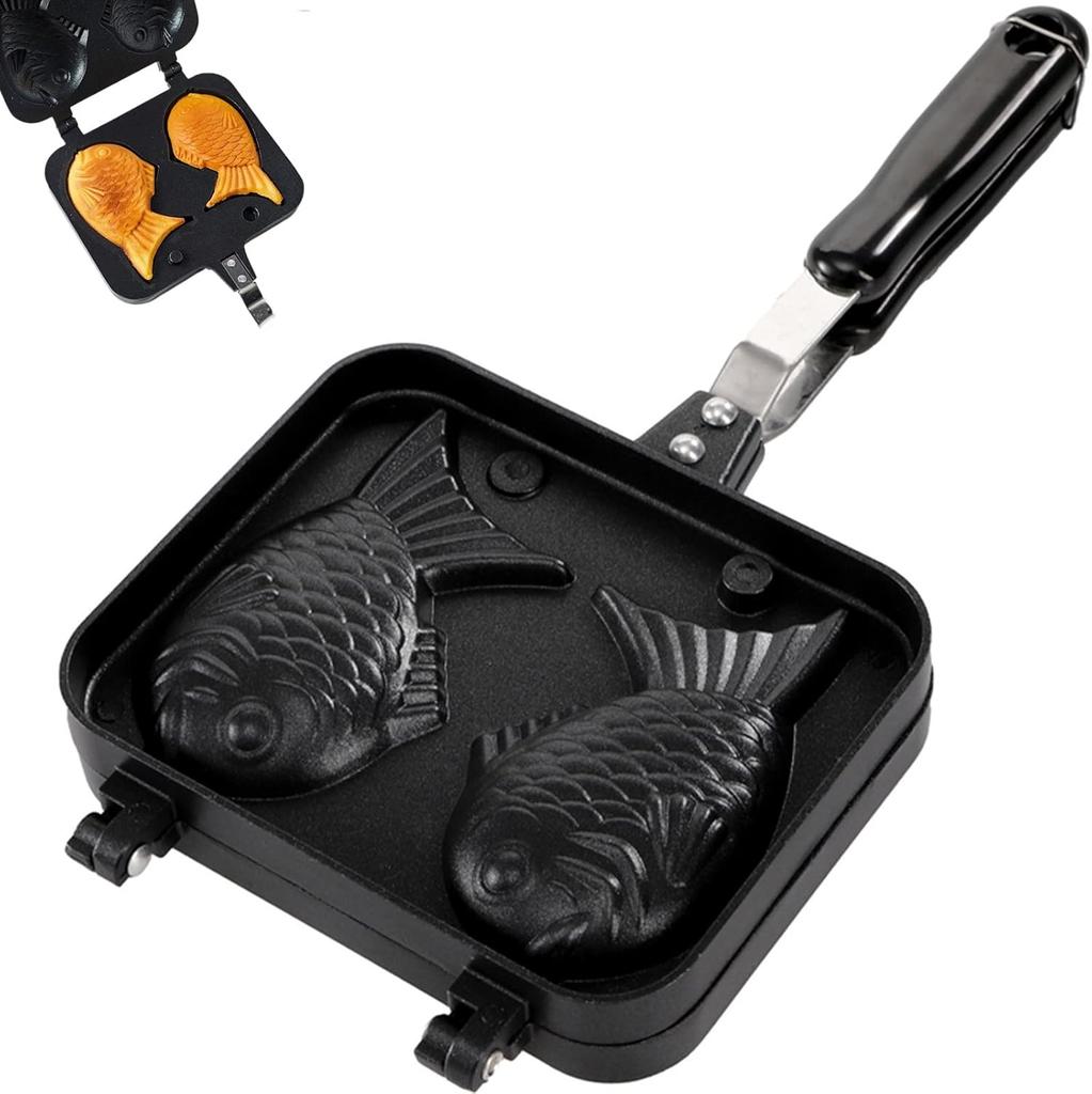 Waffle Maker Taiyaki Bread Fish Shaped Hot Dessert Waffle Japanese Waffle Iron Pan Machine Baking Tools Kitchen Accessories