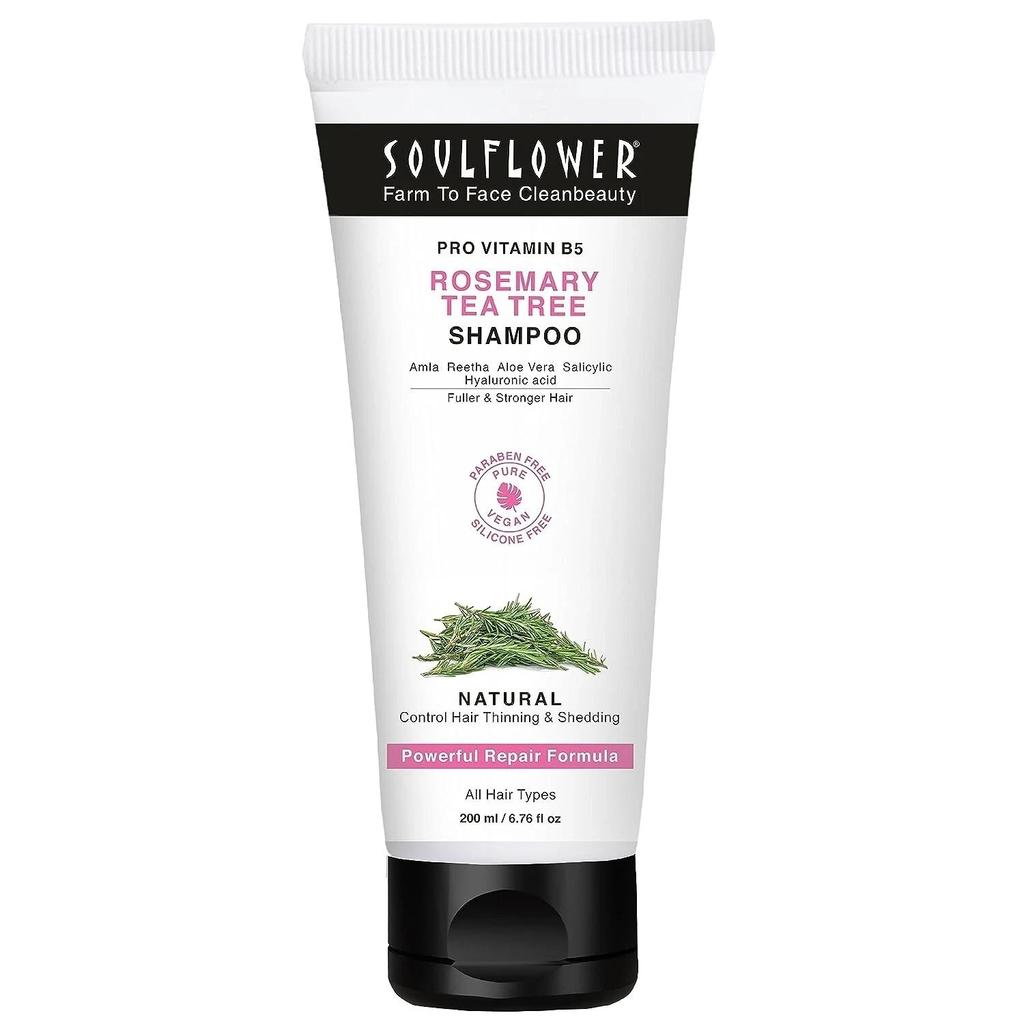Soulflower Rosemary Shampoo For Hair Growth, Anti Hair Fall, Stronger, Shiny & L