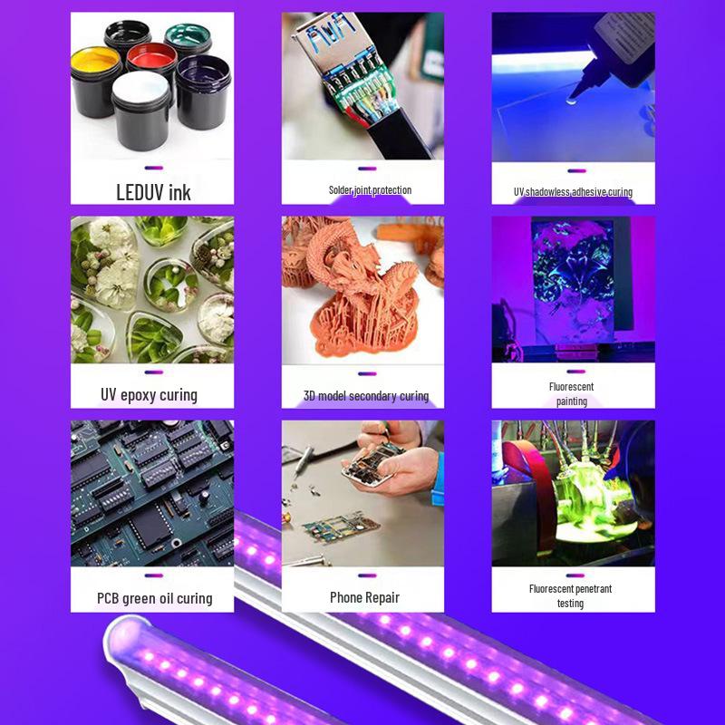 LED High-Power UV Curing Lamp for Ink and Epoxy Resin, 12V/24V