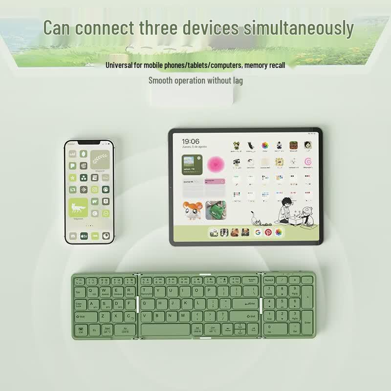 B.O.W X30 Triple Bluetooth Foldable Keyboard