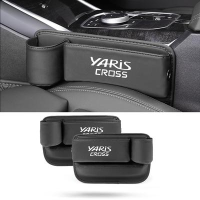 Yaris Cross Kompatible Sitzseiten-Autostauraumboxen für Yaris Cross 15 GR Große Seitenstauraumbox mit Getränkehalter Verhindert kleine Gegenstände von