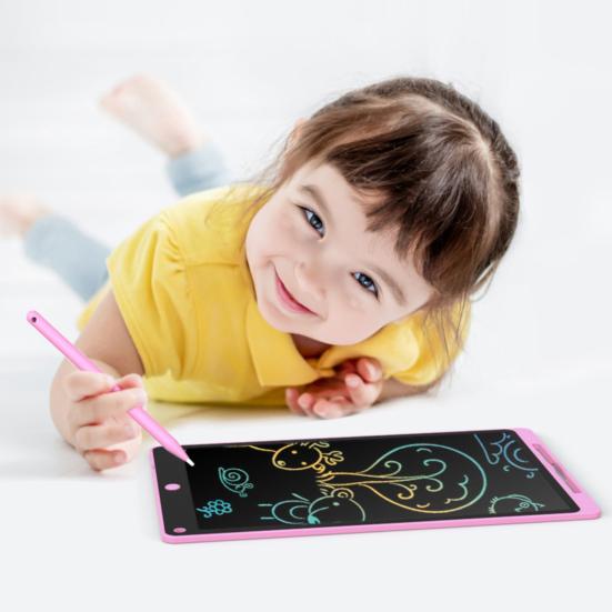 1/5Pcs LCD Writing Tablet with Pen 8.5-inch Rectangle Colorful Doodle Notepad Electronic Drawing Board Kids Adults Erasable Sketch Pad Educational Toy