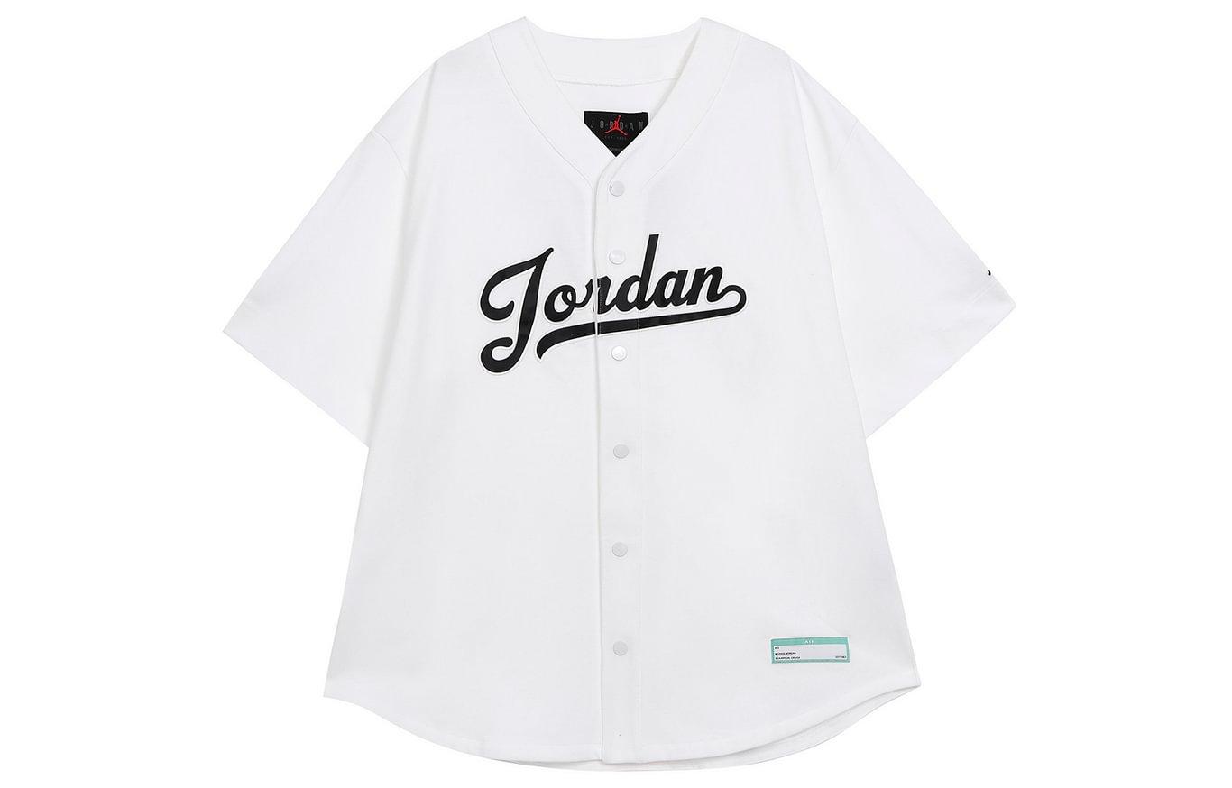 Jordan MVP Sports Short Sleeve Baseball Jersey Men s White FN4664-100 L