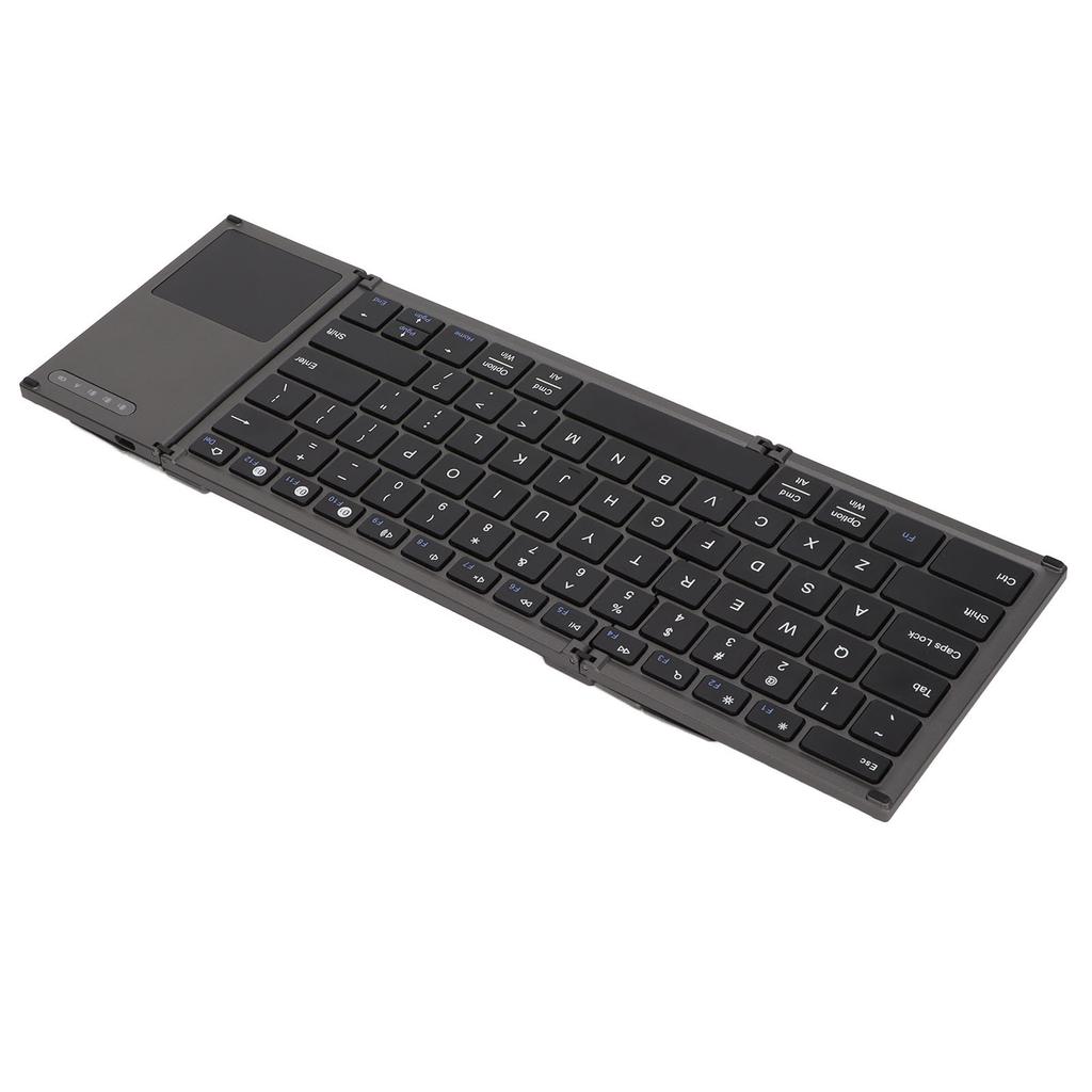 Wireless Keyboard 78 Keys Ultra Thin Folding Design Keyboard with Touchpad for Android for OS X for