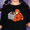 Monkey Orangutan T-Shirt, Animal Friendship Graphic Tee