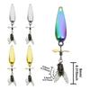 5pcs Metal Lure Spoon Spinner Propeller Sequins Insect Bait Bug Worm Flies Lure Fishing Set Trout Bass Outdoor Fishing Lures