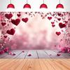 2D Valentines Day Red Heart Backdrop for Wedding Photoshoot