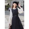 Mocana French Retro Polka Dot Vest Dress