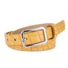 Belt Women'S Candy Color Crocodile Pattern Decorative Jeans Belt Simple Sun Buckle Casual Ladies Belt