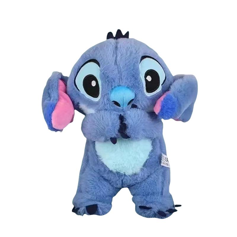 Cross-border Breathing Bear & Otter Stitch: Two-color Sound & Light Plush Animal Doll for Kids