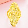 Gold-Plated European-Style Women's Ring: Durable, No-Fade, Japanese-Korean Imitation Gold, Sand Gold, Middle Eastern Design.