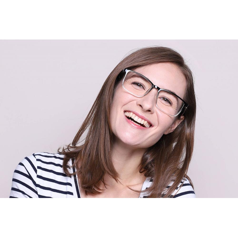 Full Rim Square Black Smartbuy Collection Brisbane 227205 C13 Fashion Unisex Eyeglasses