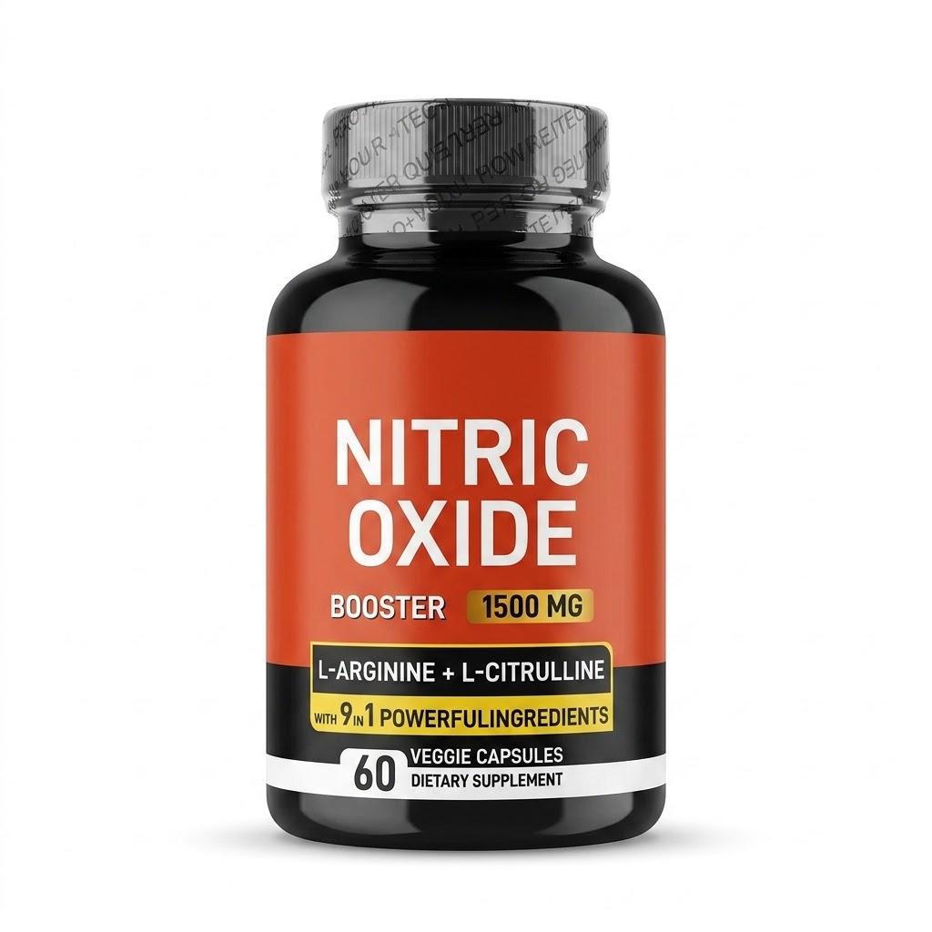 Stickoxid-Booster-Nahrungsergänzungsmittel Unterstützt die Durchblutung Pre-Workout 1500 mg 1pack