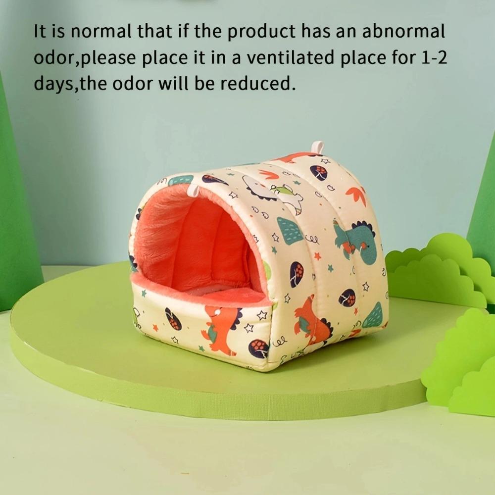 1pc-Hamster Nest Hamster Winter Supplies Cute Pet Bird's Nest with Velvet and Warm Cotton Nest Little Pet Parrot's Nest