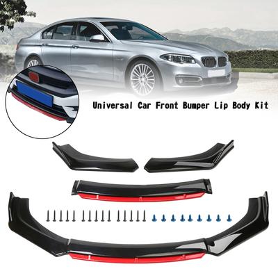4 STKS Universele Auto Voorbumper Lip Body Kit Splitter Spoiler Diffuser Beschermer