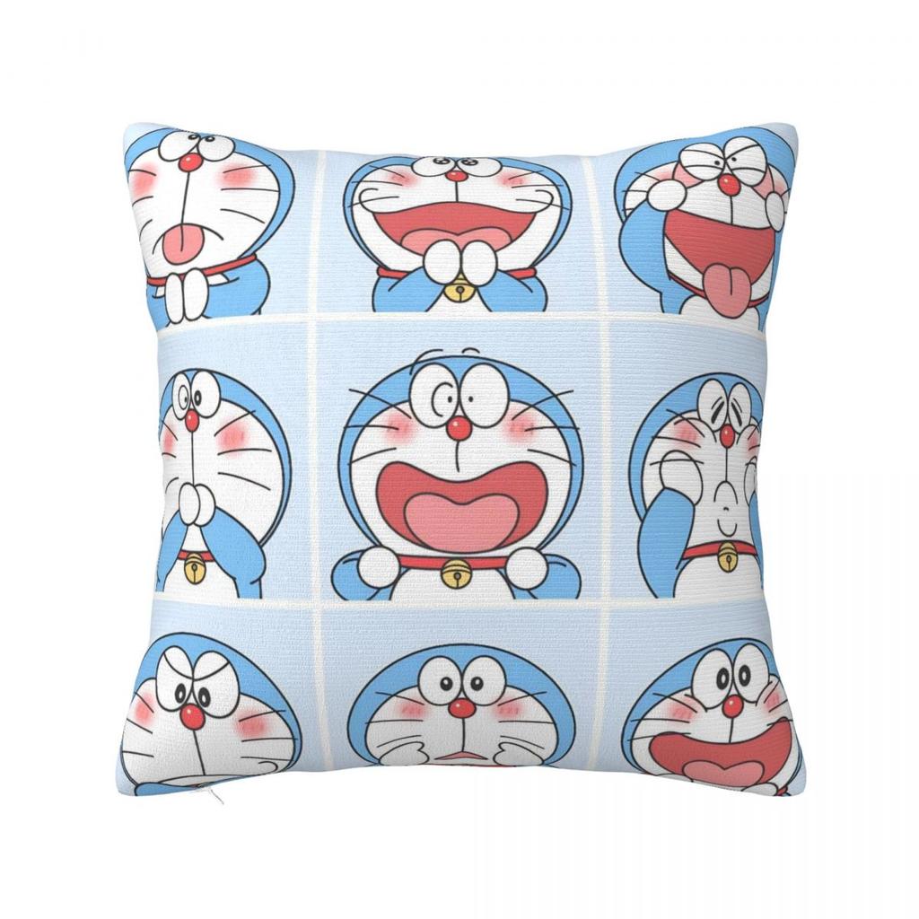 DDoraemon Pillowcase Soft Polyester Cushion Cover Decorative Pillow Case Cover Living Room Zippered Xcm