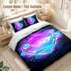 Rocket League Bettwäsche-Set, 1 Bettbezug & 2 Kissenbezüge Weich Bequem Schlafzimmer Heimtextilien Dekor
