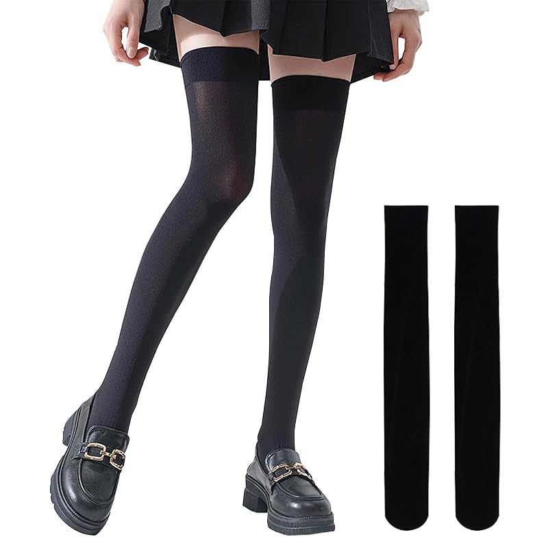

[Allanve] knee high socks black white [3D 3D compression beautiful legs, leg lengthening effect, hard to fall off] high socks ladies knee high