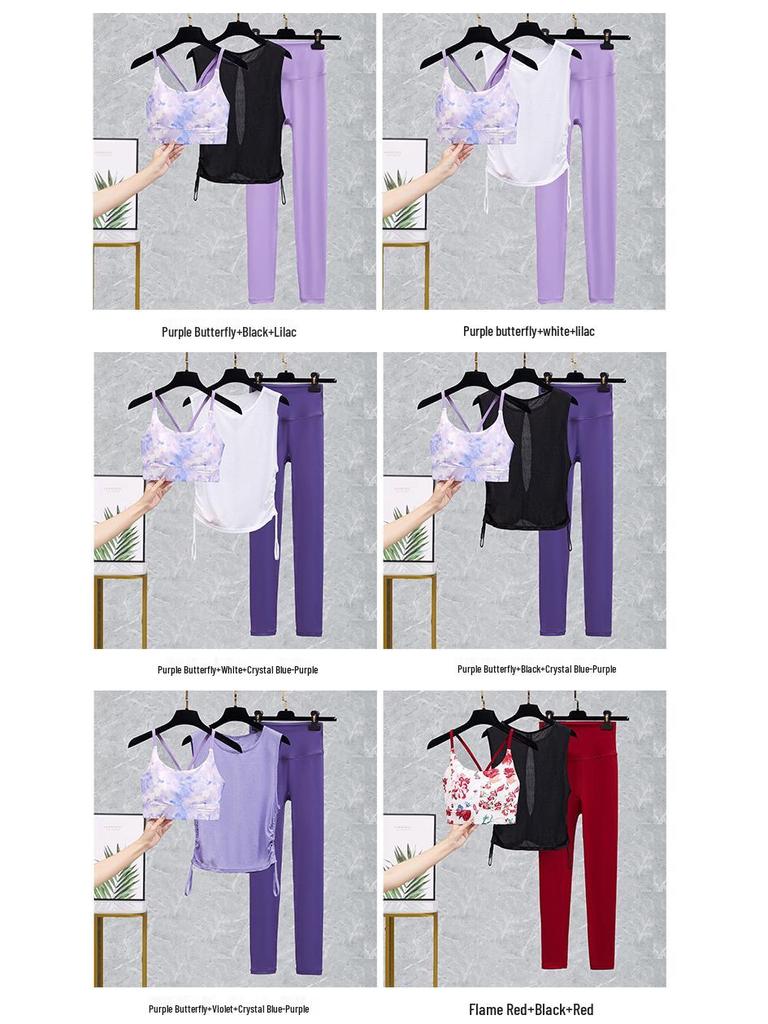 Women's High Waist Yoga and Fitness Pants Set - Peach Butt Lift Suit for Running and Pilates