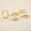 7 Pcs/Set Lady Finger Ring Exquisite Vintage Solid Color Individual Female Ring Set for Gift
