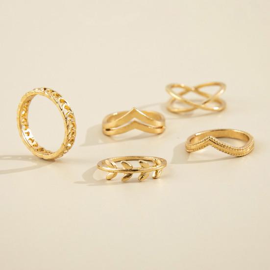 7 Pcs/Set Lady Finger Ring Exquisite Vintage Solid Color Individual Female Ring Set for Gift