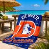 Denver Broncos Logo Strandtuch, Schnelltrocknend, Pflegeleicht, Geeignet für Fitness und Strandurlaub, Sport-Essential