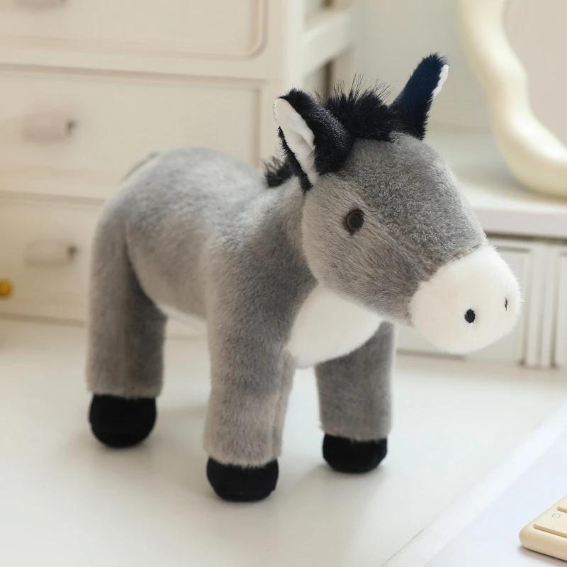 20cm Forest Standing Animals Plush Toy Cute Giraffe Lion Fox Tiger Birthday Gift Kids Baby Accompany Appease Dolls Christmas pre