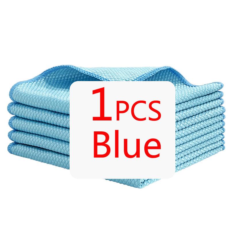 Nanoscale Microfiber Glass Cleaning Cloth Reusable Glass Window Mirror Streak-Free Towel for Home Kitchen Dish Wine Glass Clean