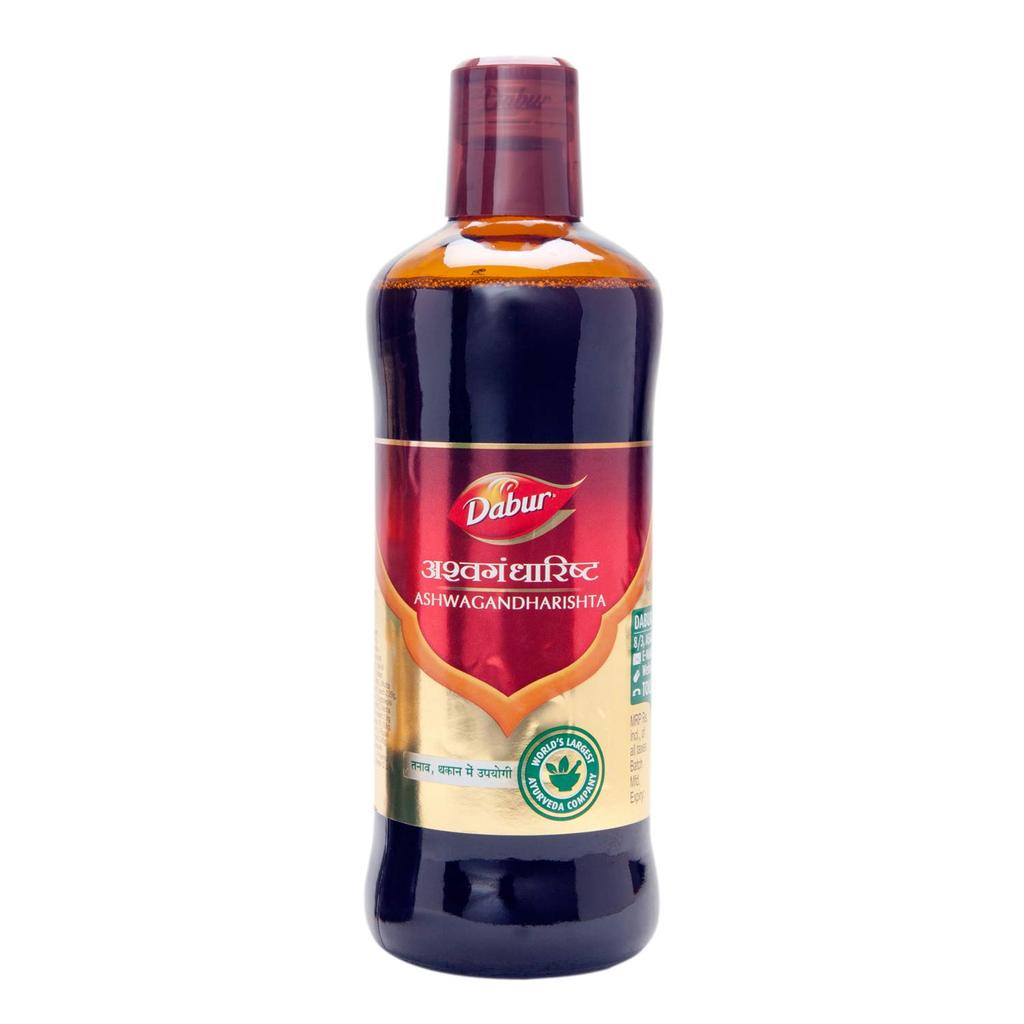 Dabur Ashwagandharishta Ayurvedic Liquid for Stress, Energy, Vitality & Healthy Sleep 450ml
