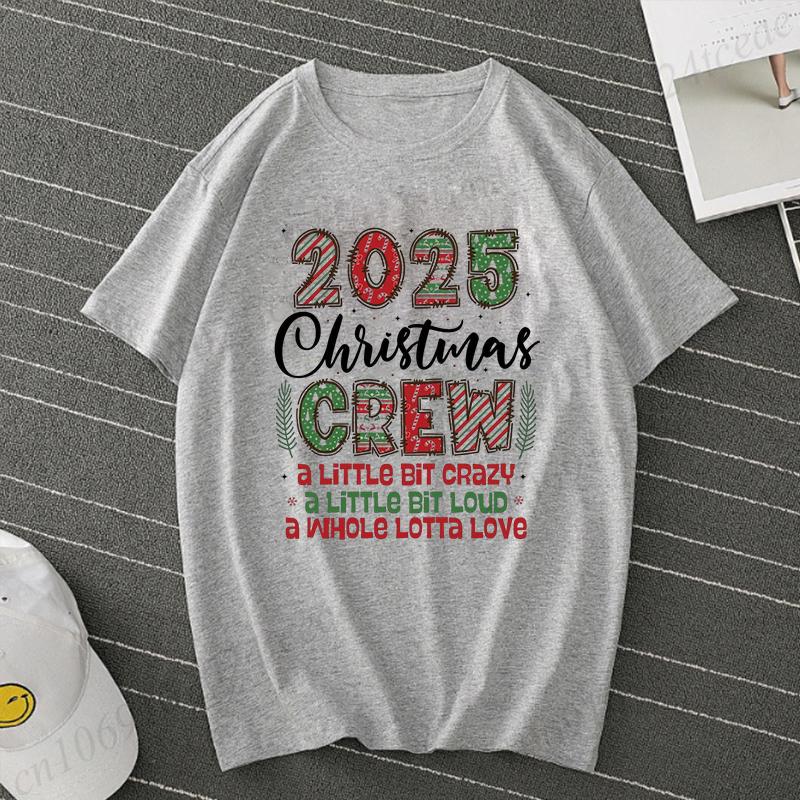 2025 Christmas Crew Matching T-Shirts, Making Memories Together Christmas Family Group Tee Shirt, Christmas Crew T-Shirts Gift