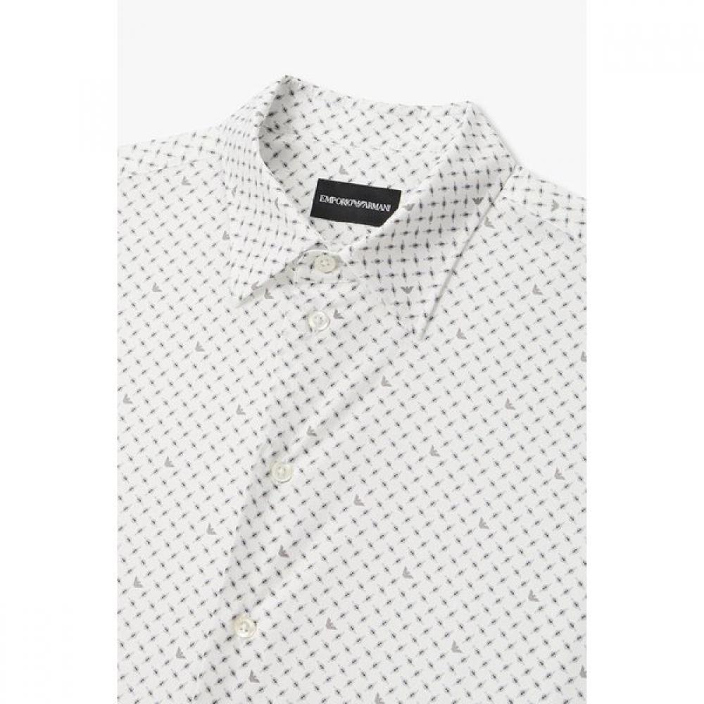 Emporio Armani Men S Eagle Pattern Stretch Shirt A516104014