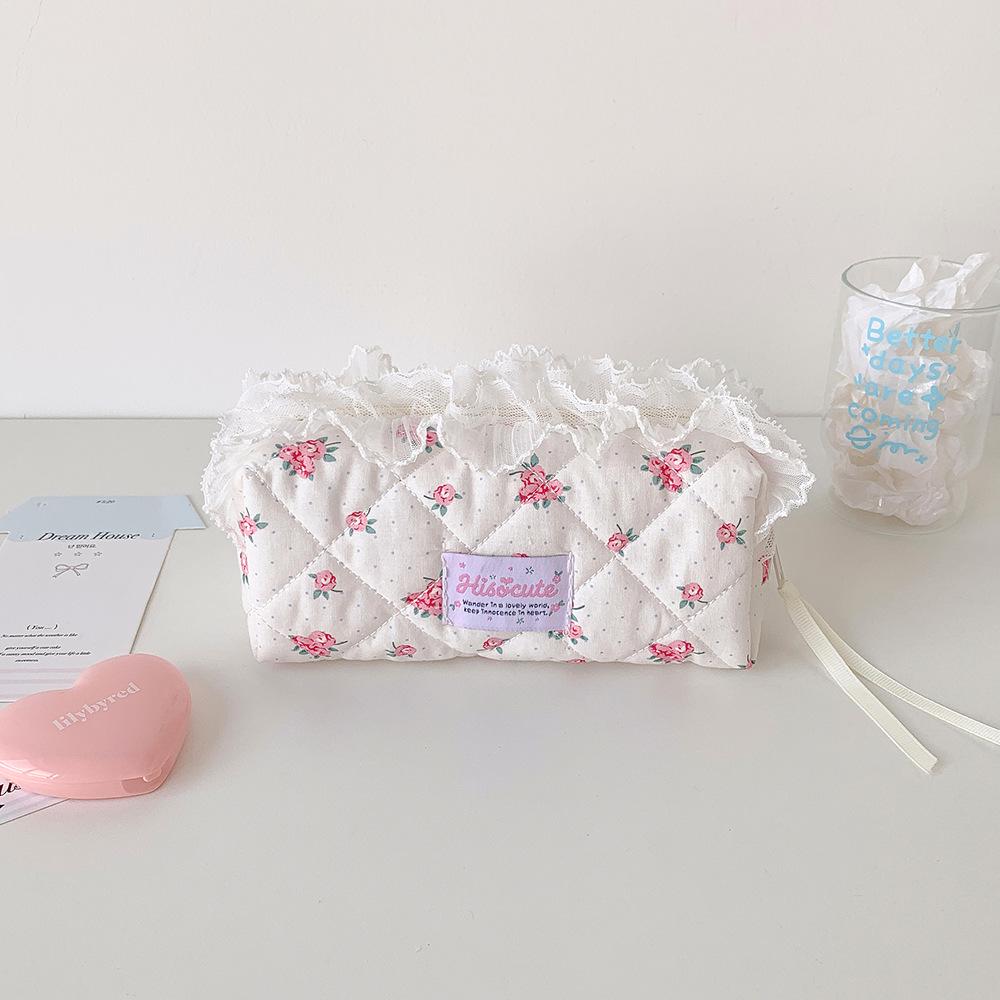 Portable Large-Capacity Makeup & Stationery Bag for Girls
