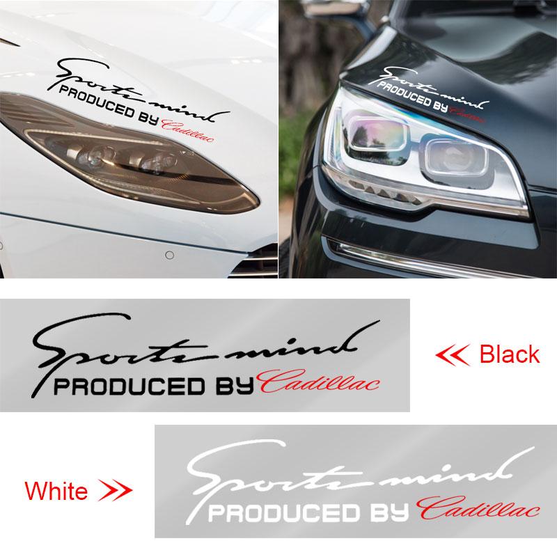 Car Light Eyebrow Sticker Personalized Headlight Decal For Cadillac XT5 XTS CTS BLS SLS DTS SRX Escalade Tiburon Deville
