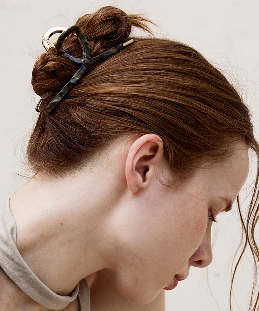 S'Secondo Marvel Twist Hair Clip_Ash Black
