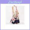 Elegant Lady Women Floral Summer Beach Boho Party Evening Long Chiffon Dress Sundress