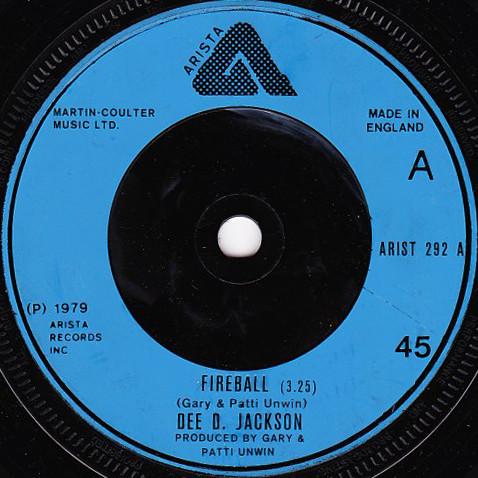7inch Record DEE D. JACKSON - Fireball ARIST292 ARISTA 1979 UK Dance & Electronica Used