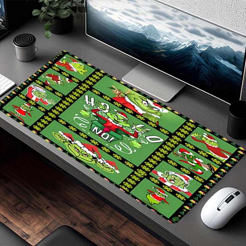 The Grinch Print Mouse Pad, for Keyboard Pad Laptop PC Mat for Office Home Use, Desk Decor, Perfect Birthday Gift for Gamers