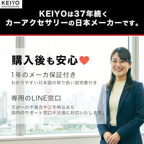 KEIYO [High-Brightness LCD, 55fps] KEIYO Digital Mirror (No Recording Function), Simple Design, Easy Installation | 10.66-inch Digital Inner Mirror |