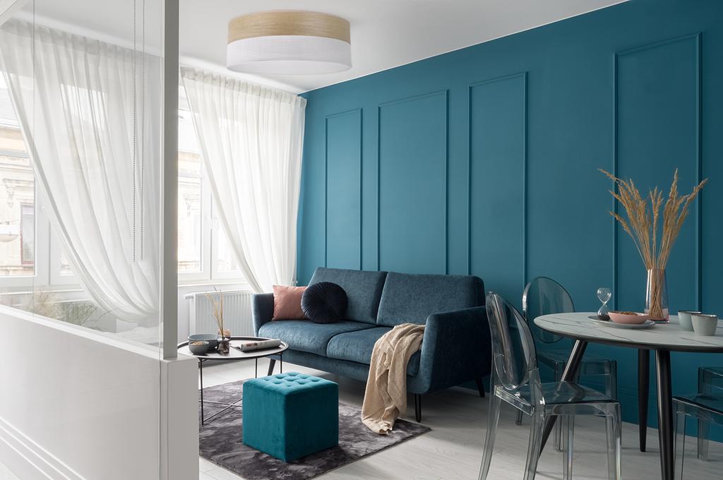 WOOD PLEXI CEILING LAMP WHITE 40CM GOLDEN OAK