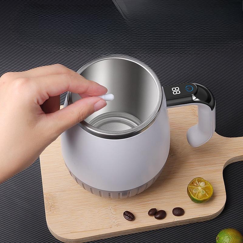 Tasse à café à affichage intelligent de la température 2025 316 Magnétique Auto-mélangeur Électrique Portable Bouteille Shaker
